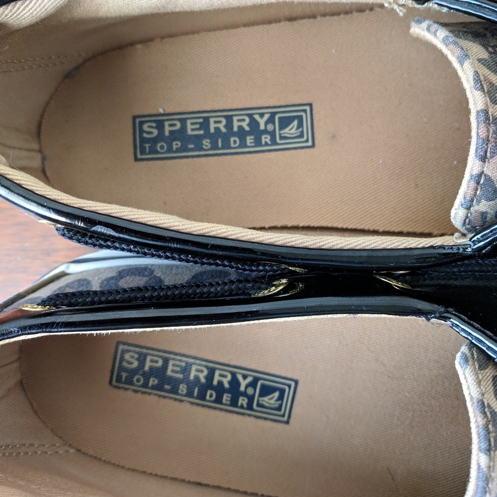 Sperry Topsider Leopard-print Boat Shoes - Picture 6 of 6